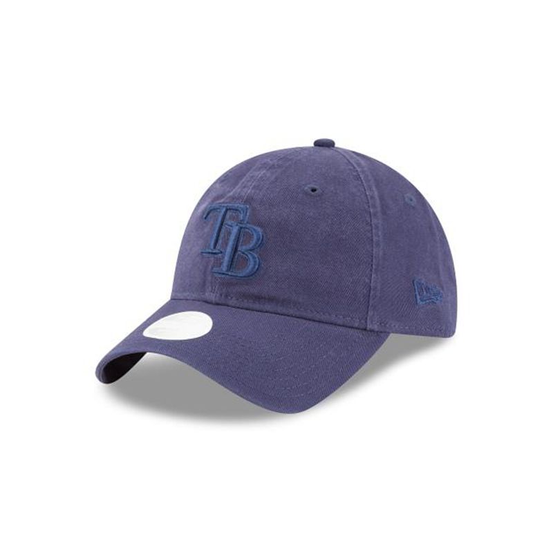 MLB Tampa Bay Rays Womens Core Classic 9Twenty Adjustable (YYK4196) - Blue New Era Caps